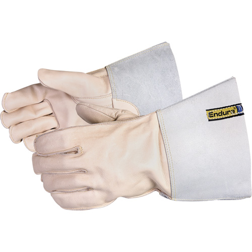 Gants pour soudeur avec coutures externes en Kevlar, Cuir de vache refendu, Taille 7 NRZ Safety Inc.