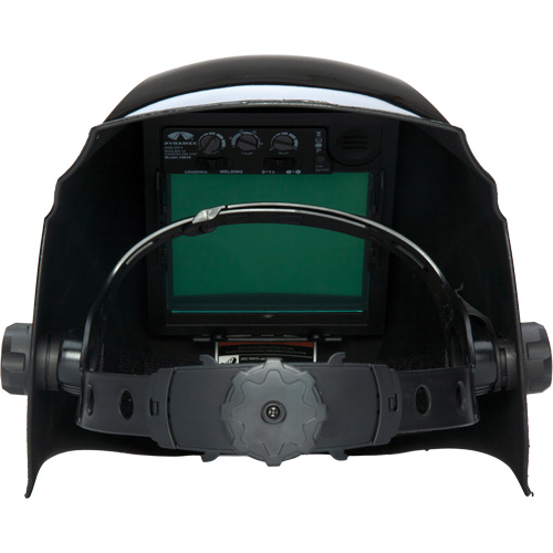 Casque de soudeur autonoircissant Leadhead, 3,8" lo x 3,4" la Champ de vision, Teinte 9 - 13, Noir NRZ Safety Inc.
