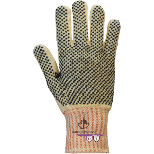 Gants r&eacute;sistants &agrave; la coupe Contender SPGRK2D, Taille Petit, Calibre 7, Rev&ecirc;tement PVC, Enveloppe en Kevlar/Fil technique, ASTM ANSI niveau A6 NRZ Safety Inc.