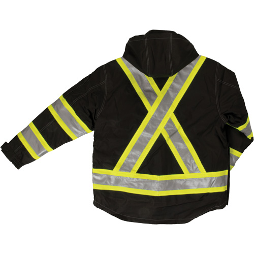 Ripstop 4-in-1 Safety Jacket, Polyester, Black, 3X-Large NRZ Safety Inc.
