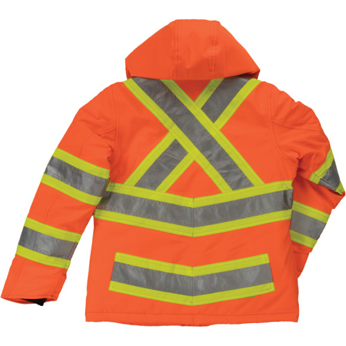 Womens Insulated Flex Safety Jacket, Polyester, High Visibility Orange, Large NRZ Safety Inc.