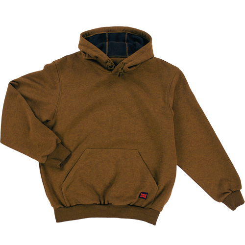 Water Repellent Fleece Pullover Hoodie, Men's, Small, Brown NRZ Safety Inc.