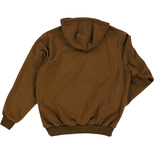 Water Repellent Fleece Pullover Hoodie, Men's, Small, Brown NRZ Safety Inc.