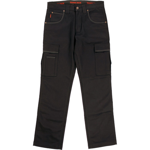WP100 Work Pants, Cotton/Spandex, Black, Size 2, 30 Inseam NRZ Safety Inc.
