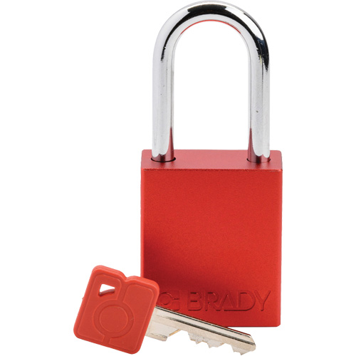 Velocity Lockout Padlock, Red, Keyed Different, Aluminum, 1-1/2" Width NRZ Safety Inc.