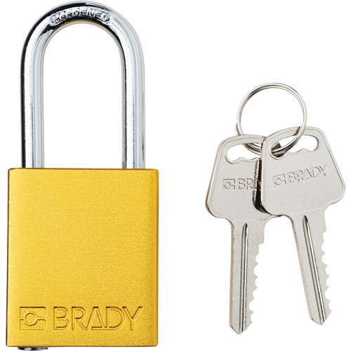 Lockout Padlock, Safety Padlock, Keyed Different, Aluminum, 1-1/2" Width NRZ Safety Inc.