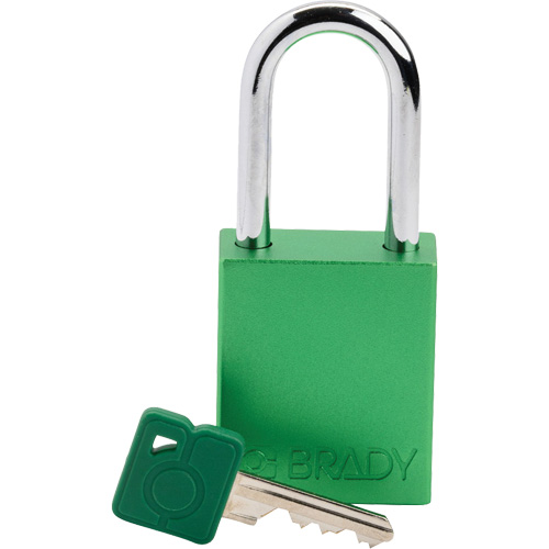 Lockout Padlock, Safety Padlock, Keyed Different, Aluminum, 1-1/2" Width NRZ Safety Inc.