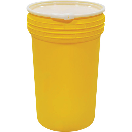 Ensemble de baril emboîtable en plastique pour laboratoire, 55 gal. US, Mobile NRZ Safety Inc.