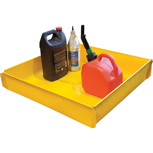 Plateau utilitaire flexible, 12" lo x 12" la x Cap. de d&eacute;versement 2 gal. US NRZ Safety Inc.