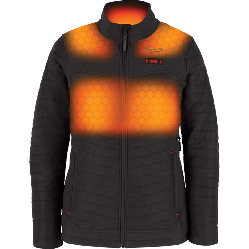 Manteau chauffant M12 Axis avec pile, Femmes, Grand, Noir NRZ Safety Inc.