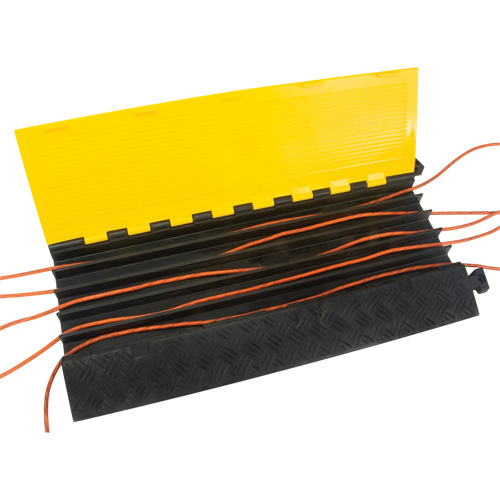 Polyurethane Cable Protector, 5 Channels, 35.43" L x 19.69" W x 2" H NRZ Safety Inc.