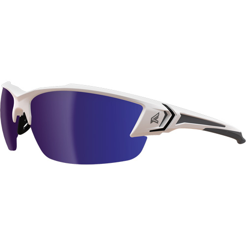 Khor G2 Safety Glasses, Blue Mirror Lens, Anti-Scratch/Polarized, ANSI Z87+/MCEPS GL-PD 10-12/Meets/Exceeds CSA Z94.3 NRZ Safety Inc.