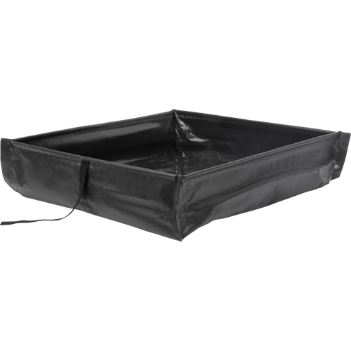Collapsible Roll-Up Spill Berm, 34 US gal. Capacity, 3' W x 3' L x 6" H NRZ Safety Inc.
