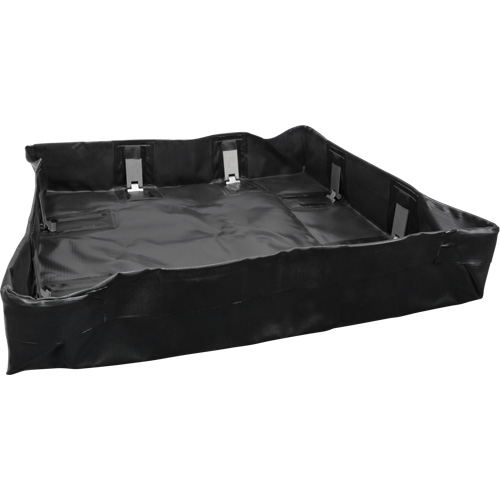 Collapsible Berm, 299 US gal. Capacity, 8' W x 10' L x 6" H, Snap-Up Bracket NRZ Safety Inc.