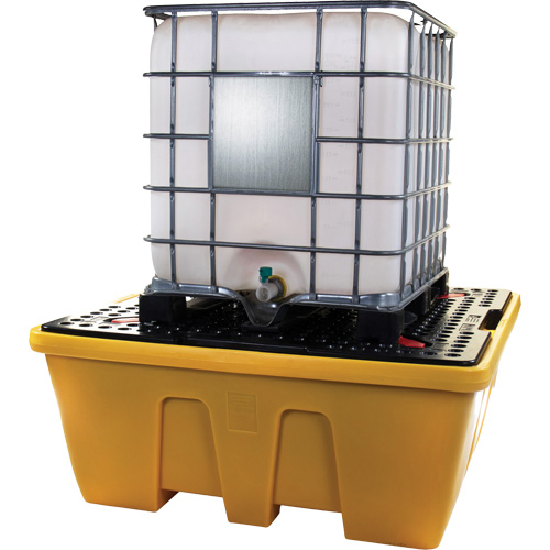 IBC Spill Pallet, 333 US gal. Spill Capacity, 66" x 66" x 27.5" NRZ Safety Inc.