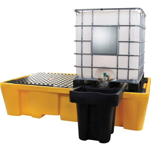 Double palette de d&eacute;versements IBC, Capacit&eacute; de d&eacute;versement 317 gal. US, 89" x 57" x 23" NRZ Safety Inc.