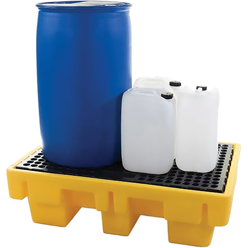 Palette de d&eacute;versements pour deux barils, Capacit&eacute; de d&eacute;versement 61 gal. US, 51,5'' x 36" x 15" NRZ Safety Inc.