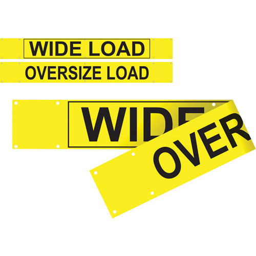 Banni&egrave;re wide load/oversized load &agrave; deux c&ocirc;t&eacute;s, Vinyle, 96" la x 12" h NRZ Safety Inc.
