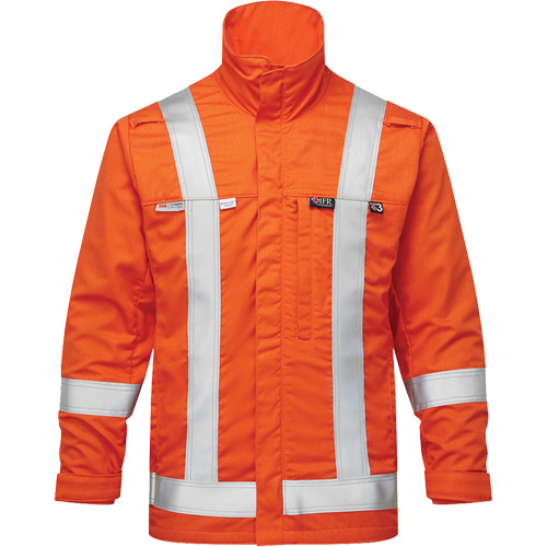 UltraSoft&reg; 7 oz. Skyline Summer Bomber Jacket, Small, High Visibility Orange NRZ Safety Inc.