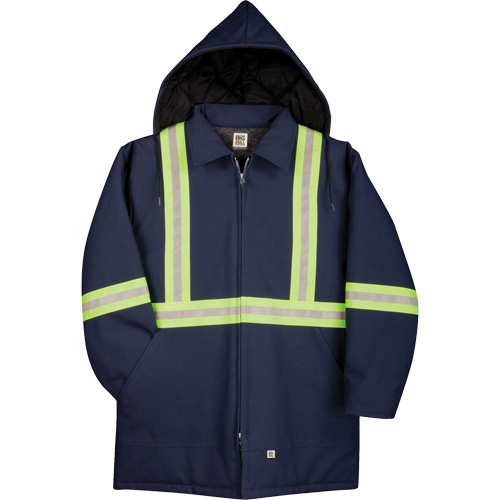 Premium Duck Parka with Reflective Material, Navy Blue, 3X-Large NRZ Safety Inc.