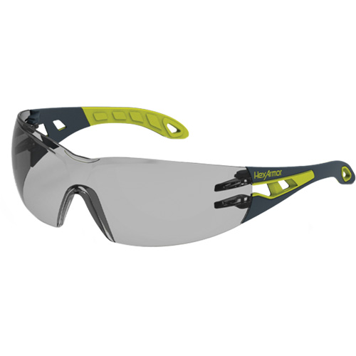 Lunettes de s&eacute;curit&eacute; enveloppantes sans monture MX200, Lentille Gris 23%, Antibu&eacute;e/Anti-&eacute;gratignures, ANSI Z87+/R&eacute;pond ou surpasse la norme CSA Z94.3 NRZ Safety Inc.