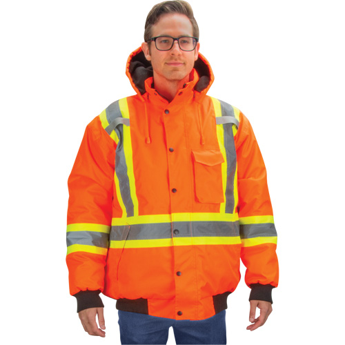 Parka d'hiver imperm&eacute;able 7-en-1, Orange haute visibilit&eacute;, T-Grand NRZ Safety Inc.