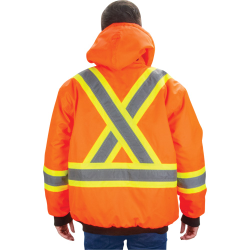 Parka d'hiver imperm&eacute;able 7-en-1, Orange haute visibilit&eacute;, T-Grand NRZ Safety Inc.