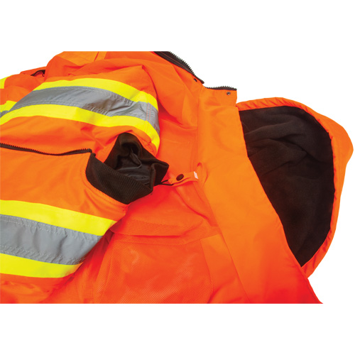 Parka d'hiver imperm&eacute;able 7-en-1, Orange haute visibilit&eacute;, T-Grand NRZ Safety Inc.