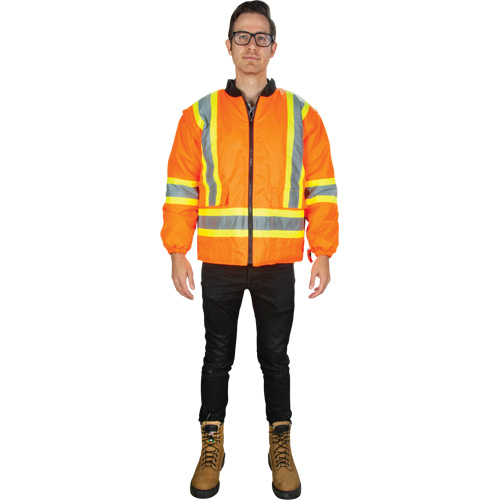 Parka d'hiver imperm&eacute;able 7-en-1, Orange haute visibilit&eacute;, T-Grand NRZ Safety Inc.