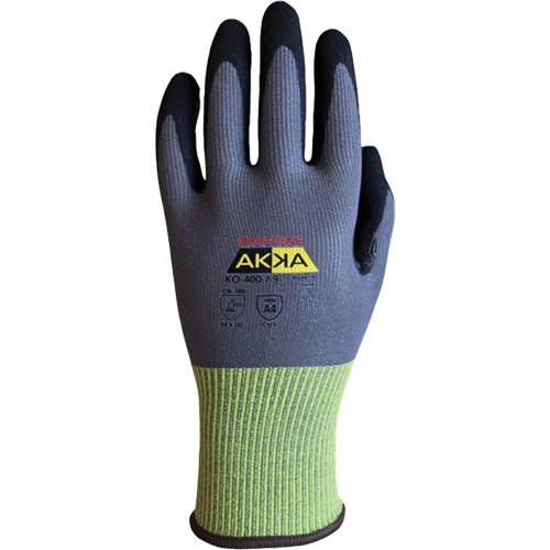 Gants r&eacute;sistants &agrave; la coupe interm&eacute;diaires KO-400, Taille 8, Calibre 15, Rev&ecirc;tement Nitrile, Enveloppe en Nylon/PEHP/Spandex/Graph&egrave;ne, ASTM ANSI niveau A4/EN 388 niveau D NRZ Safety Inc.