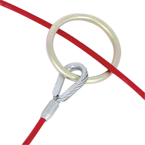 AS-21110-4 4' Cable Anchor with O-Ring Ends, Sling, Permanent Use NRZ Safety Inc.