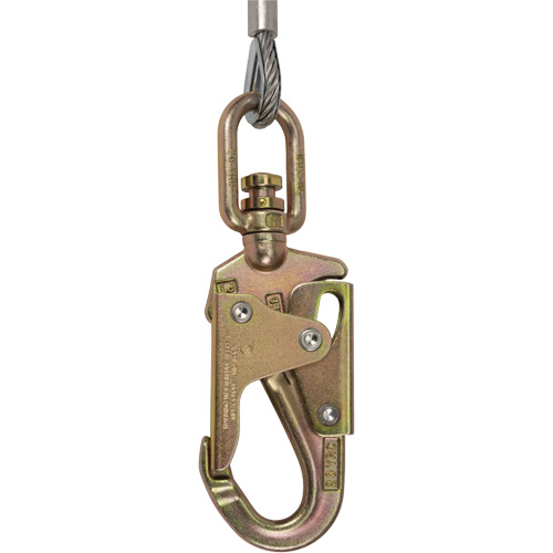 SRL-73302-40LE Self-Retracting Lifeline, 40', Galvanized Steel, Swivel NRZ Safety Inc.