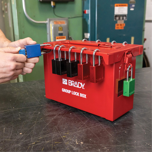 Cadenas de verrouillage de s&eacute;curit&eacute; Velocity Plus, Orange, Cl&eacute;s identiques, Aluminium, Largeur de 1-1/2" NRZ Safety Inc.