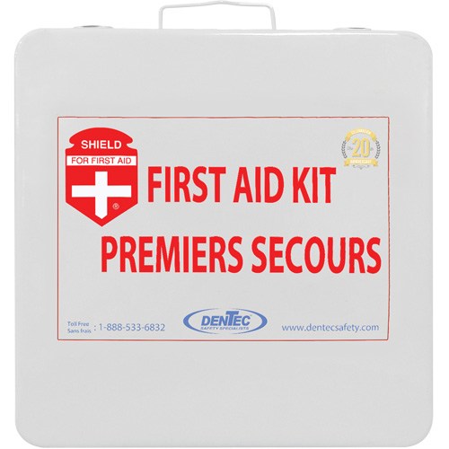 Shield First Aid Kit, Meets/Exceeds CSA Z1220-24 Type 2 Low-Risk Environment, Medium (26-50 Workers) NRZ Safety Inc.