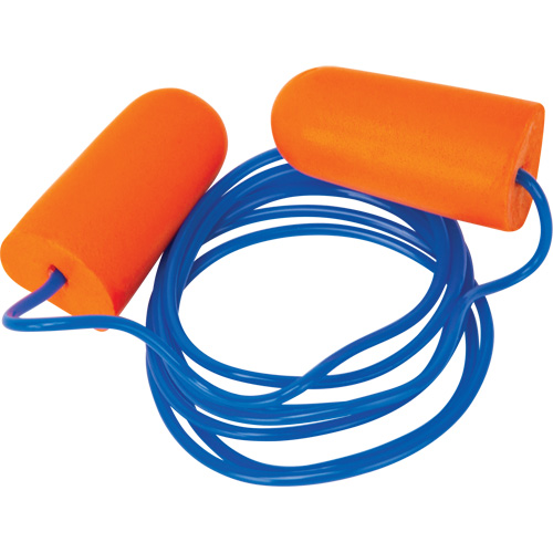 Foam Earplugs, Pair - Polybag, Corded NRZ Safety Inc.