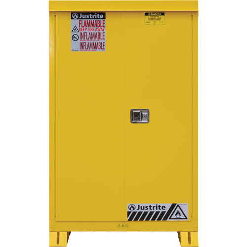Outdoor Flammable Storage Cabinet, 45 gal., 2 Door, 43" W x 65" H x 18" D NRZ Safety Inc.