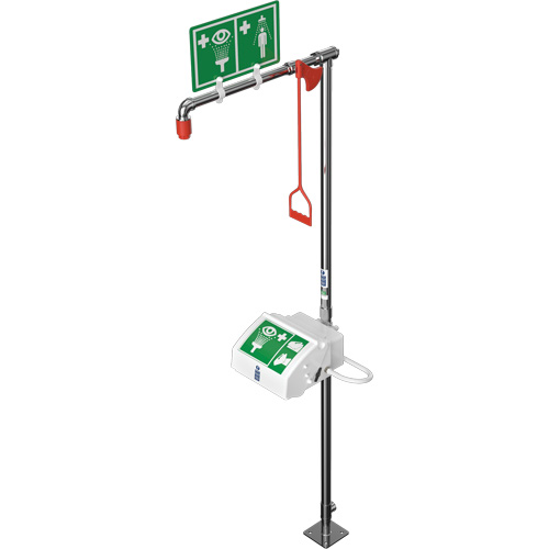 Combination Shower with Closed ABS Bowl & Botton Inlet, Pedestal NRZ Safety Inc.