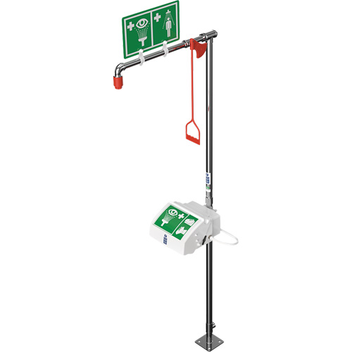 Combination Shower with Closed ABS Bowl & Bottom Inlet, Pedestal NRZ Safety Inc.
