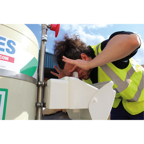 Mobile Self-Contained Emergency Safety Shower with Eye & Face Wash, 30 gal. Capacity, Meets None NRZ Safety Inc.