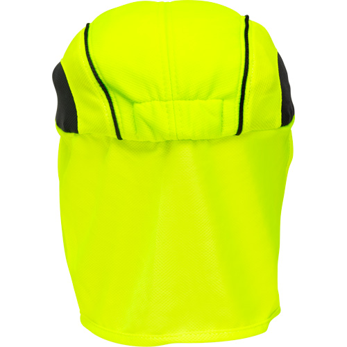Chapeaux de refroidissement avec voiles pour le cou, Lime haute visibilit&eacute; NRZ Safety Inc.