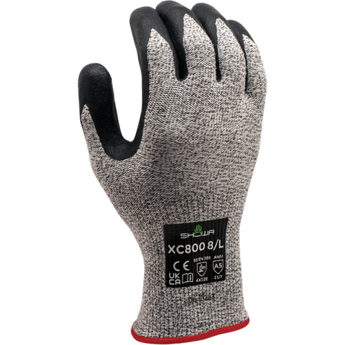 Gants r&eacute;sistants &agrave; la coupe XC800, Taille 6/Petit, Calibre 13, Rev&ecirc;tement Nitrile, Enveloppe en PEHP, ASTM ANSI niveau A5/EN 388 niveau E NRZ Safety Inc.