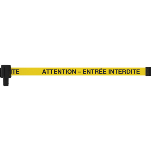 PLUS Banner, Attention - Entr&eacute;e Interdite, 15', Black and Yellow Tape NRZ Safety Inc.