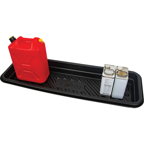 Plateau pour les d&eacute;versements, 12" lo x 48" la x 4,5" h, Cap. de d&eacute;versement 12 gal. US NRZ Safety Inc.