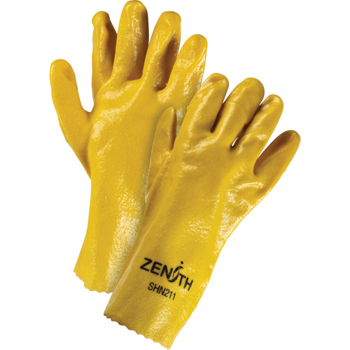Gants &agrave; fini rugueux et r&eacute;sistants aux produits chimiques, Taille 9, 12" lo, PVC, Doublure en Interlock, 47-mil NRZ Safety Inc.