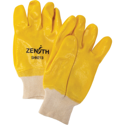 Gants &agrave; fini rugueux et r&eacute;sistants aux produits chimiques, Taille 9, 10" lo, PVC, Doublure en Interlock, 47-mil NRZ Safety Inc.