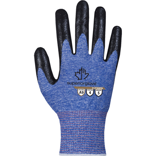 Gant extr&ecirc;mement r&eacute;sistant aux coupures, Taille 7, Calibre 13, Rev&ecirc;tement Mousse de nitrile, Enveloppe en TenActiv, ASTM ANSI niveau A9 NRZ Safety Inc.