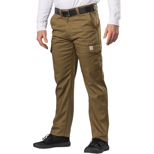 Pantalon cargo Big Flex, Poly-coton/Spandex, Vert olive militaire, Taille 46, Entrejambe 30 NRZ Safety Inc.
