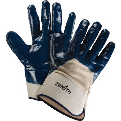 Gants &agrave; poignet de s&eacute;curit&eacute; de poids lourd, 11/2T-Grand, R&ecirc;vetement Nitrile, Enveloppe en Coton NRZ Safety Inc.