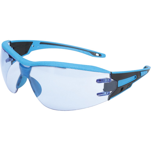 Captain Metal Detectable Rimless Safety Glasses, Light Blue Lens, Anti-Fog/Anti-Scratch, ANSI Z87+/Meets/Exceeds CSA Z94.3 NRZ Safety Inc.