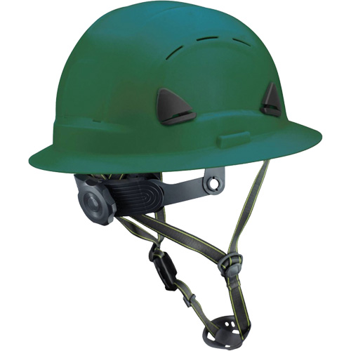 Fibre Metal Climbing Style Helmet with Full Brim, Meets CSA Type 2, Ratchet Suspension, Vented NRZ Safety Inc.